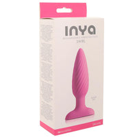 inya swirl anal plug in box packaging on white back ground