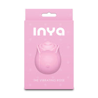 Pink packaging of 'The Vibrating Rose' by INYA on a white background