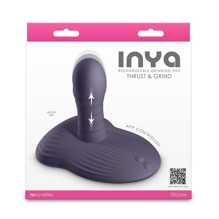 Package of a rechargeable grinding pad with 'inya' branding on a white background.