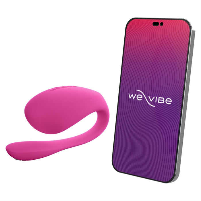 pink vibrating egg with tail with smart phone feature