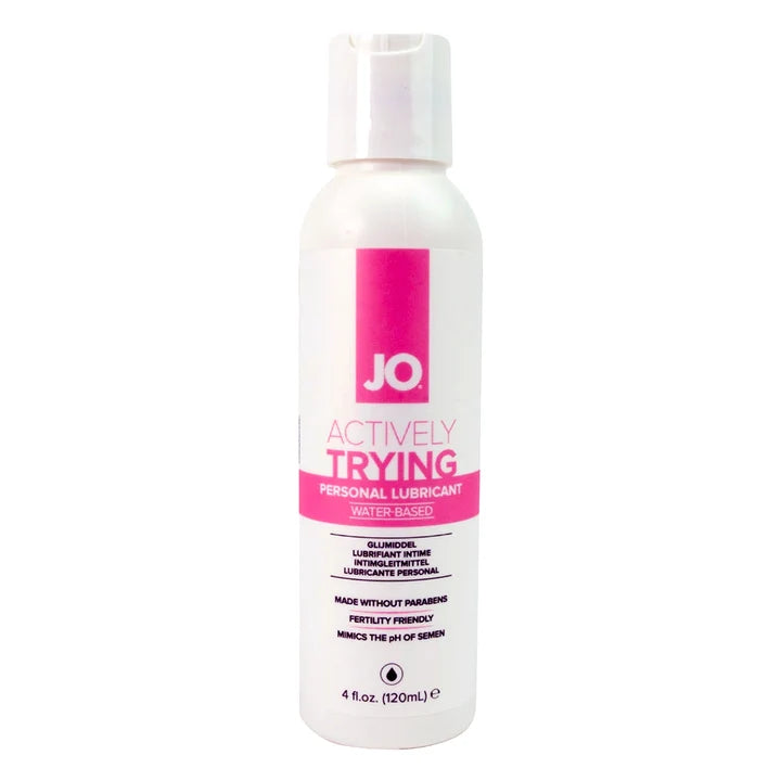 a bottle of jo actively trying lubricant