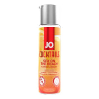 orange and yellow bottle of personal lubricant flavored sex on the beach 2.0oz