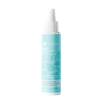 JO Vitalize Balance Refreshing Intimate Mist spray bottle with rosewater, aloe vera and prebiotics