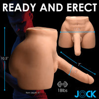 Product display of a Jock product with measurements and branding.