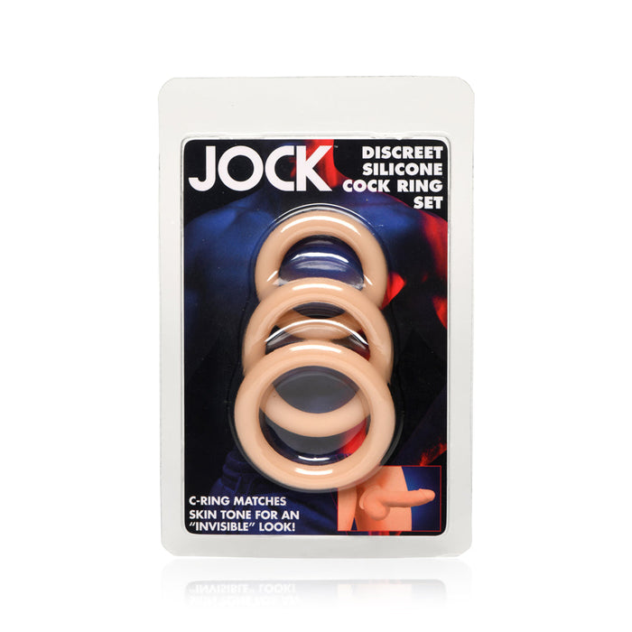 3pk of silicone cock rings in package