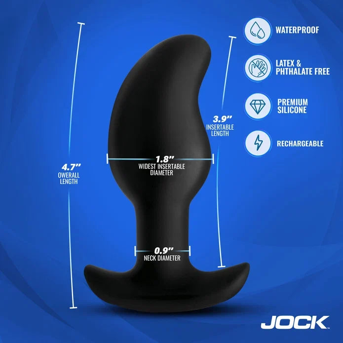 Jock Electro Volt E-Stim Curved Prostate Plug by XR