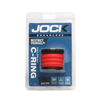 black and red cock ring in package