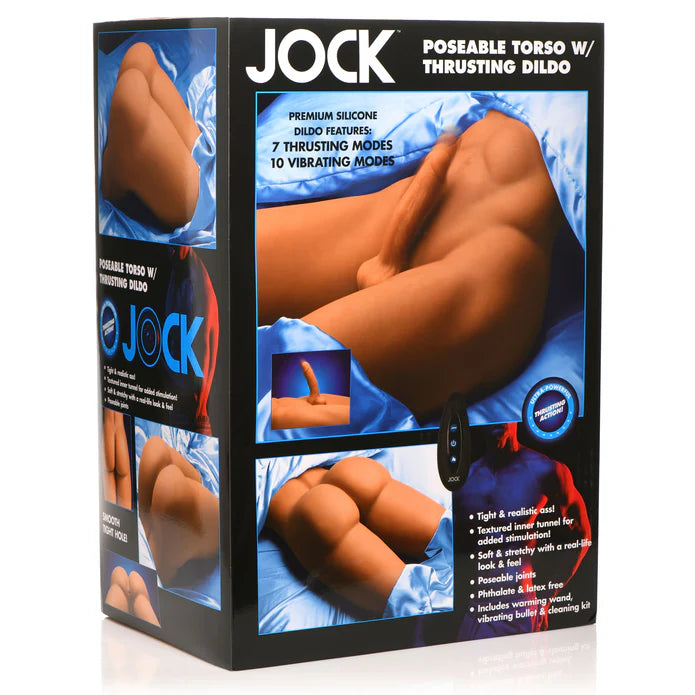 Box of Jock poseable torso with thrusting dildo on a white background