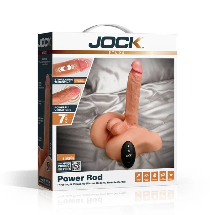 Jock Power Rod packaging with product image and branding on a white background