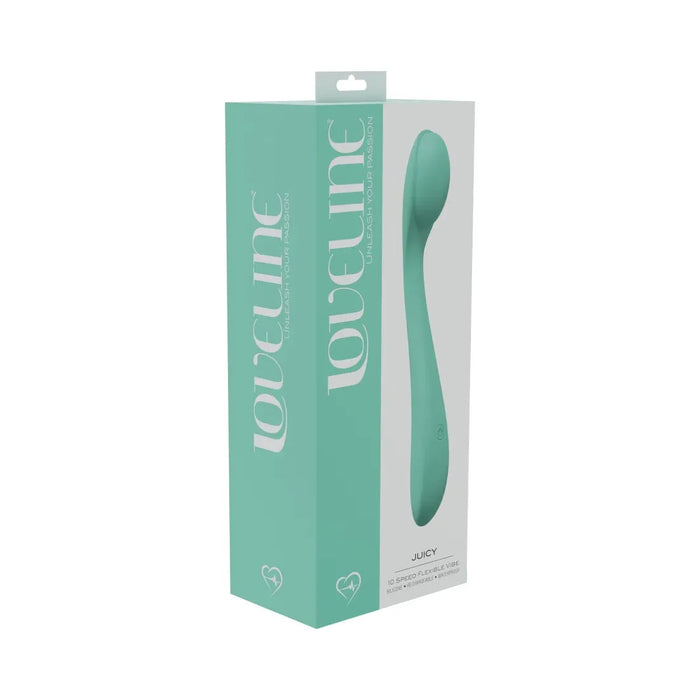 slim vibrator with bulb tip on box cover  green