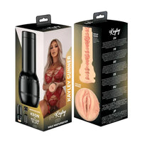 vagina masturbator with hard case and box display after adult star kayley gunner