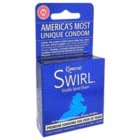 blue box of 3 pack condoms with horse on box