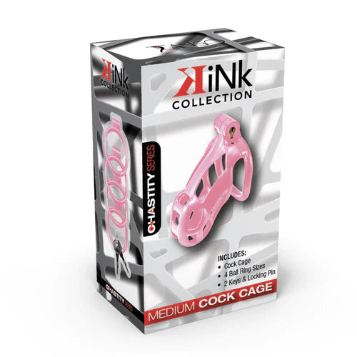 pink chastity cage with box
