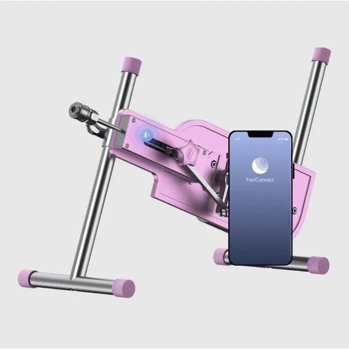 kiiro pleasure drive sex machine with phone app on a white background