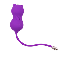 kitty cat shaped vibrating kegel balls with tail