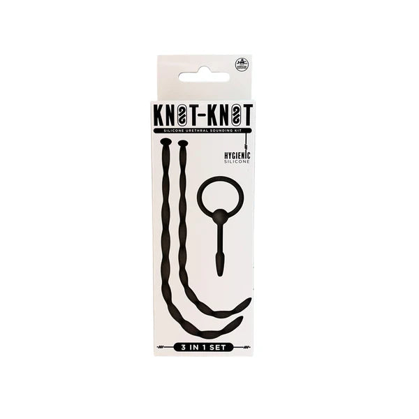knot knot 3 pc urethral sounding kit with packaging