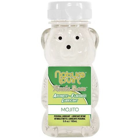 mojito flavored lubricant in 5.6oz clear koala shaped bottle