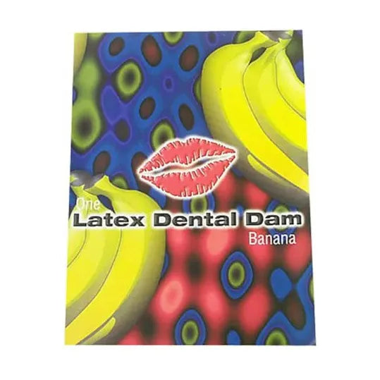 latex dental dam in banana