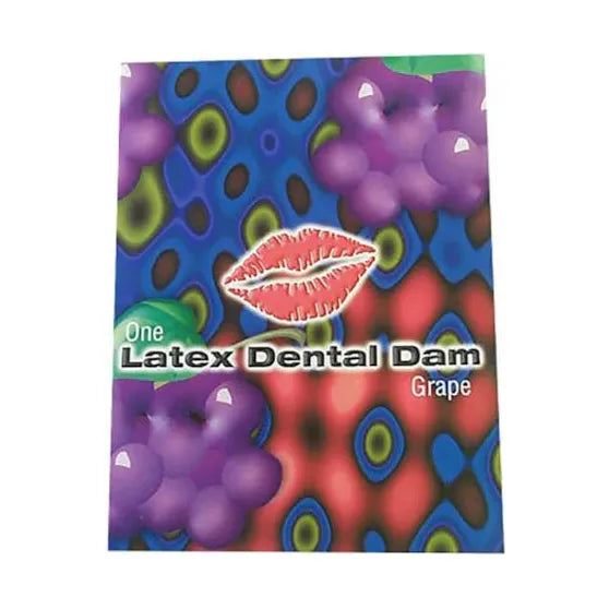 latex dental dam in grape