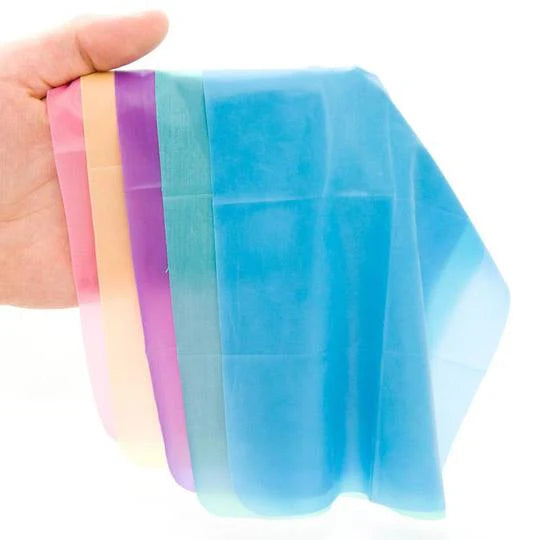 colorful latex dental dams