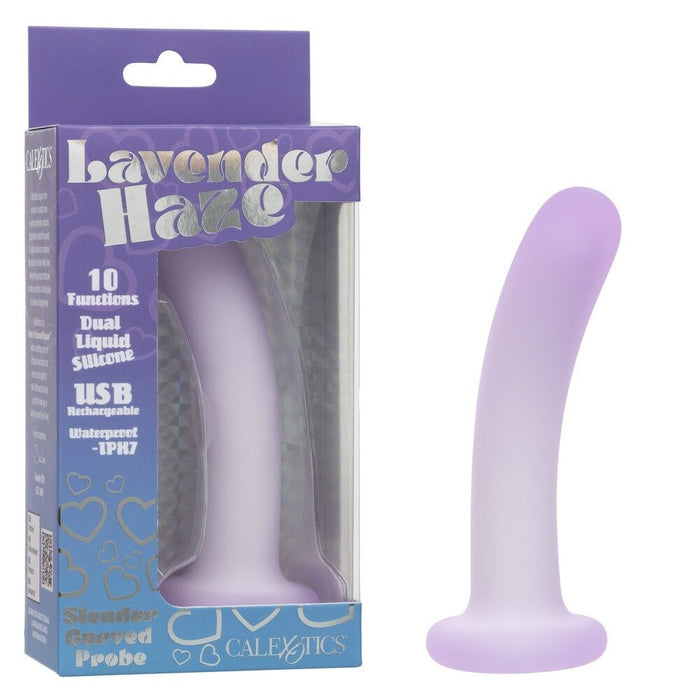 Purple curved probe with packaging labeled 'Lavender haze' on a white background