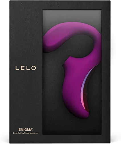 purple lelo dual vibrator with accessories and box