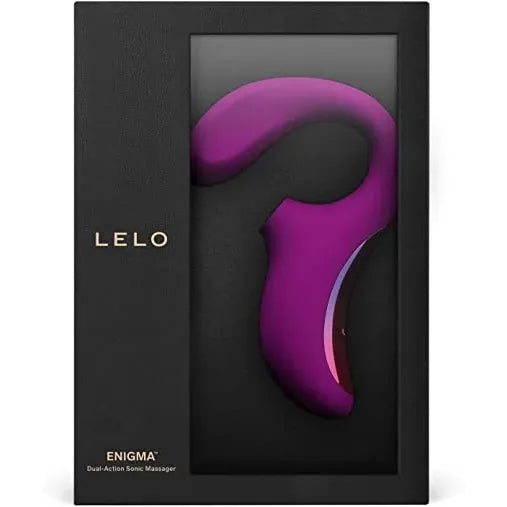 purple lelo dual vibrator with accessories and box