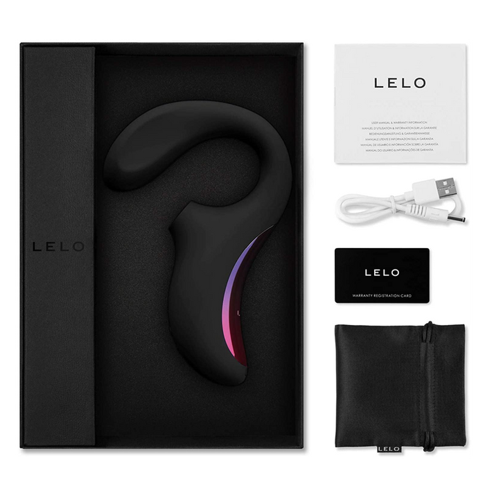 lelo curved vibrator with packaging an d accessories