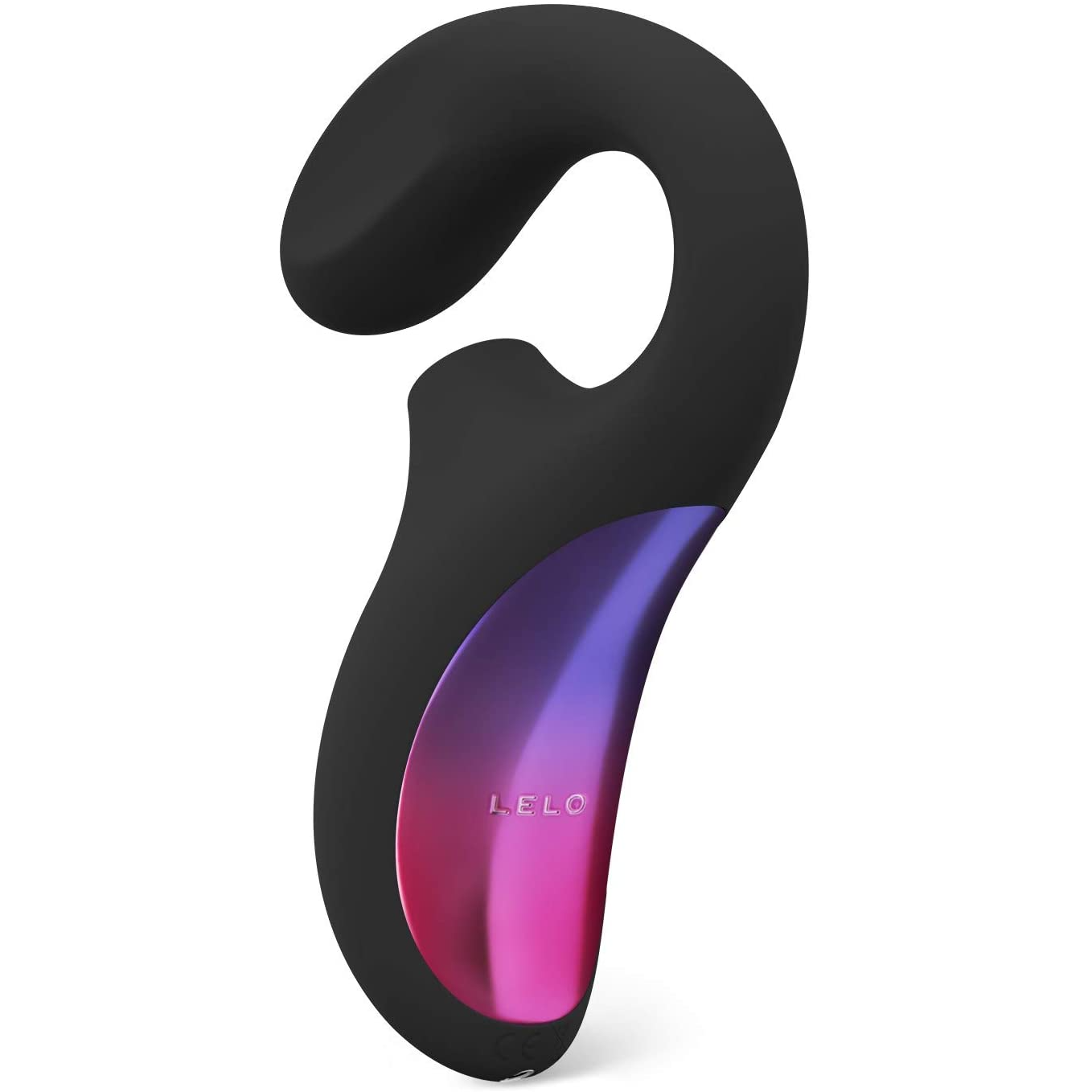 lelo curved black vibrator with clitoral stimulation