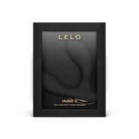black curved anal plug in lelo hugo 2 in packaging