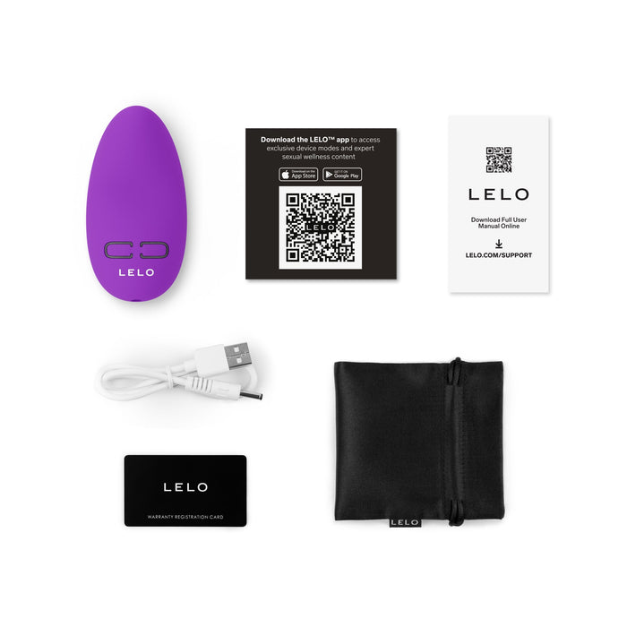 purple clitoral massager with accessories