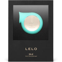 blue lelo sila clitoral vibrator in box packaging