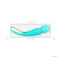 blue lelo smart wand 2 vibrator in box packaging