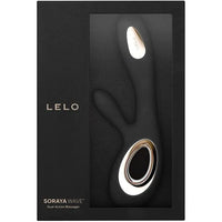 lelo black rabbit vibrator in package