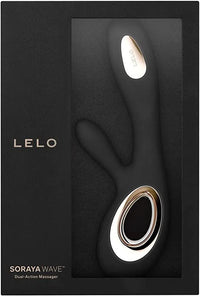 lelo black rabbit vibrator in package