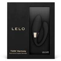 black c shaped vibrator in box packaging
