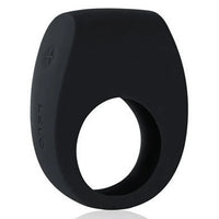 black cock ring on white background