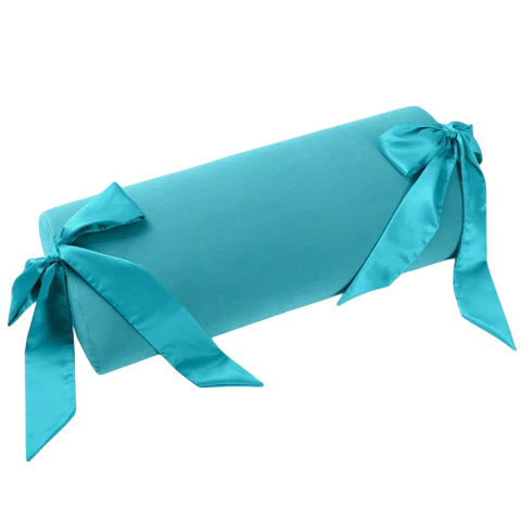 turquoise round bondage pillow