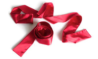 red silk tie ups