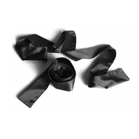 black silk tie ups