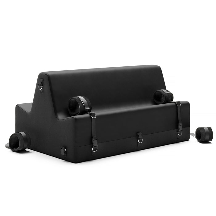 black spanking bench, double sided for your knees