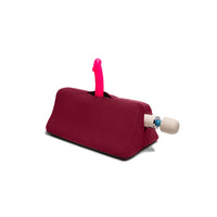 red wedge showing a magic wand and dildo 