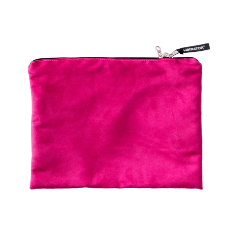 toy storage bag in pink