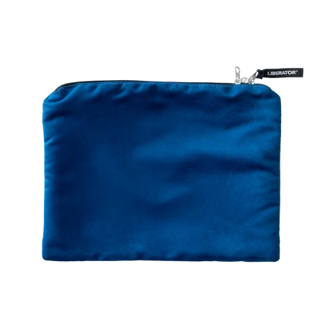 toy storage bag in blue