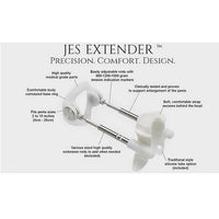 white penis extender and diagram