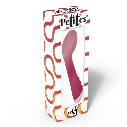 curved bulb tip with short shaft vibrator on box cover pink