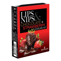 chocolate covered strawberries on product packaging