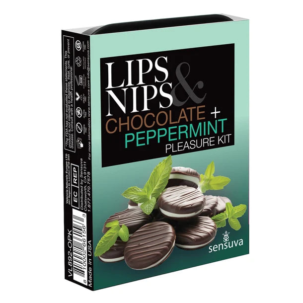 a box of lips nips and chocolate pepermint kit