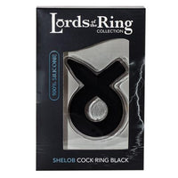 lord of the rings black silicone cock ring