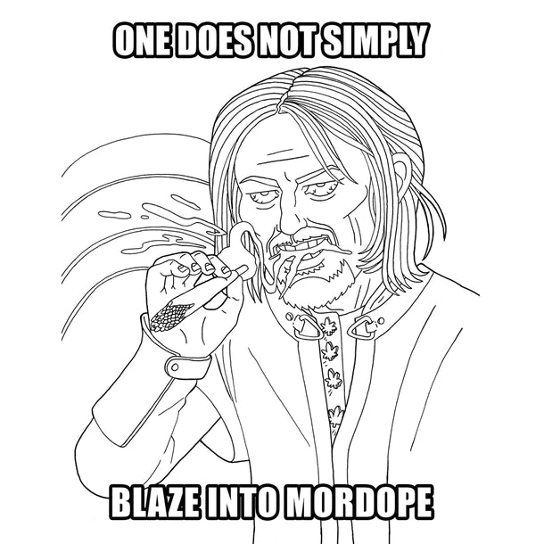 lord of the smoke coloring page